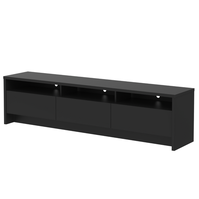 Rack para TV 75 Polegadas 3 Portas 184cm Aspen - Preto