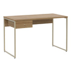 Escrivaninha com 1 Gaveta Voss 120 cm - Freijó c/ Champanhe