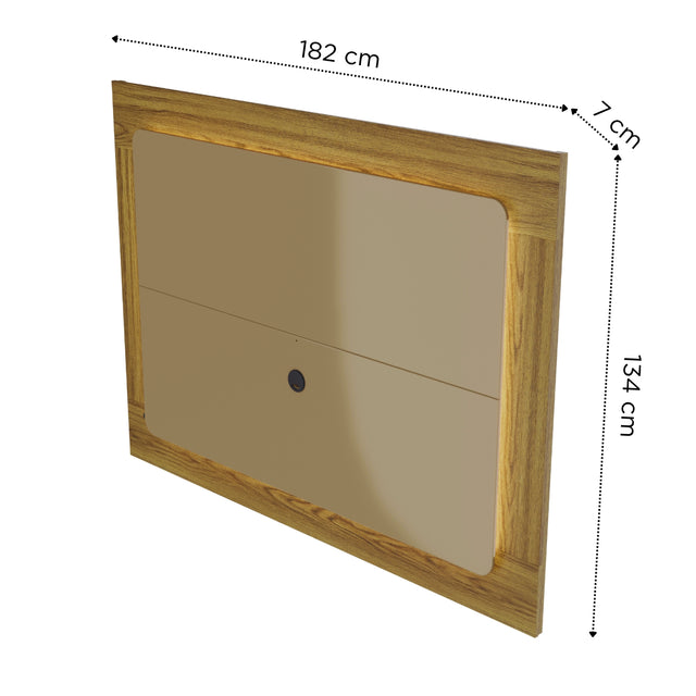 Painel para TVs até 75 Polegadas Oslo 182cm Grigio Gloss