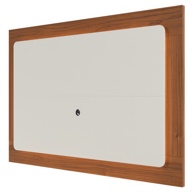 Painel para TVs até 75 Polegadas Oslo 182cm Off White Fosco com Canella