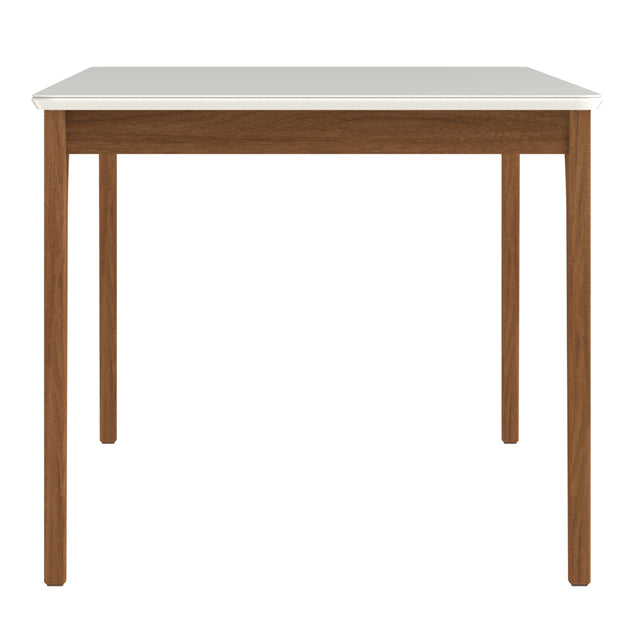 Mesa de Jantar Ella Retangular 160cm com Vidro Off White c/ Canella