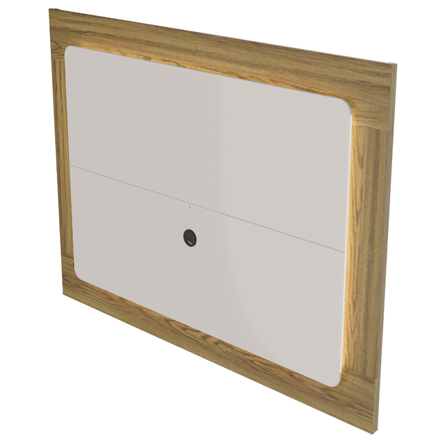 Painel para TVs até 75 Polegadas Oslo 182cm Off White Fosco com Canella