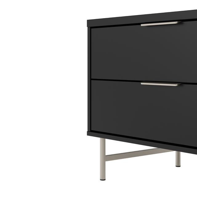 Rack para TVs até 75 Polegadas Yves 220cm Off White Fosco com Dourado