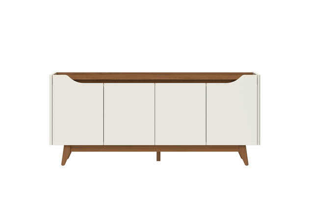 Buffet Pulse 180 cm - Canella c/ Off White Fosco