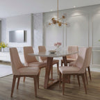 Cadeira de Madeira Maciça Elsie Natural com Alpha 72