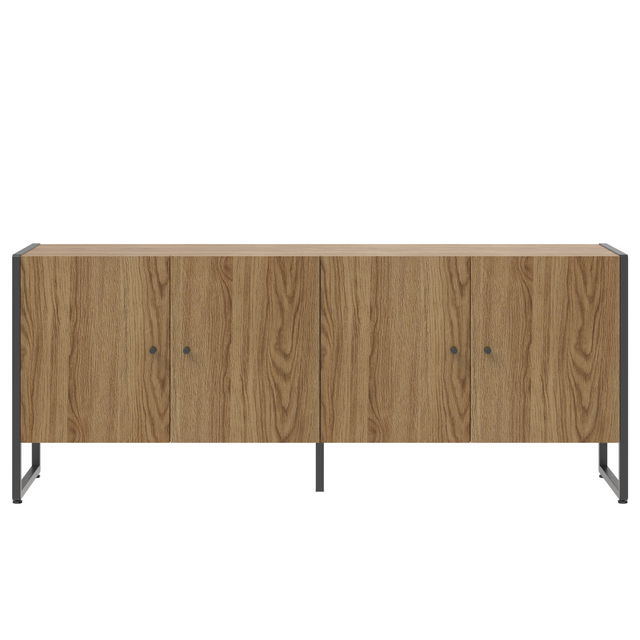 Rack para TVs até 50 Polegadas Voss 146 cm Freijó com Preto Fosco