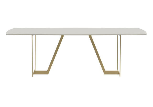 Mesa de Jantar Albany Dourado - 240 cm / Outlet