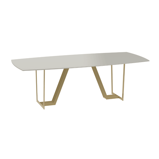 Mesa de Jantar Albany Dourado - 240 cm / Outlet