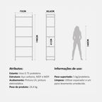 Estante Voss 75 cm - Freijó c/ Champanhe