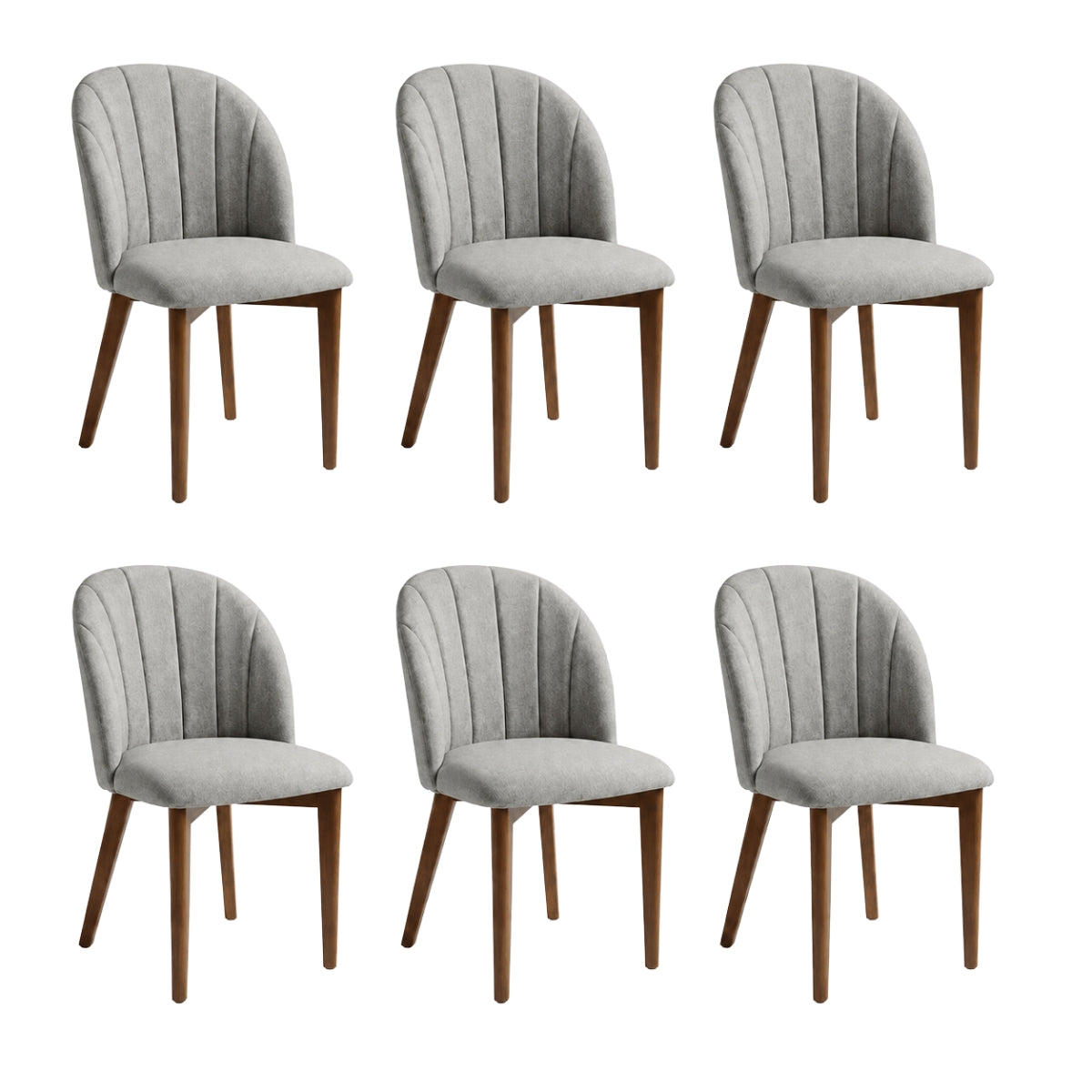 Conjunto de 6 Cadeiras de Madeira Maciça Donatella