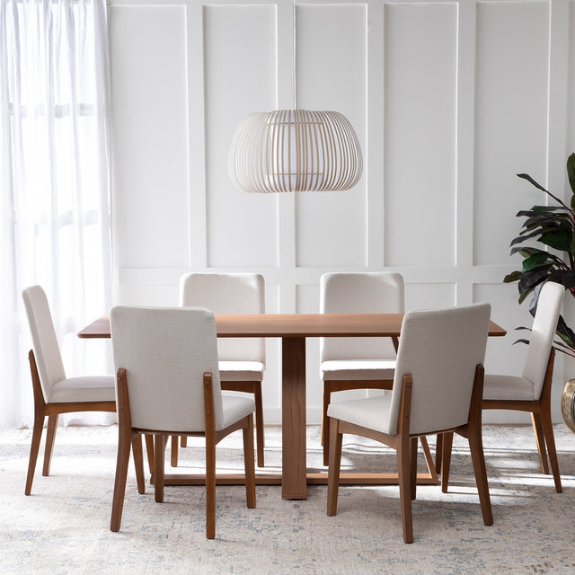 Mesa de Jantar Avena Retangular 180cm Sem Vidro Canella