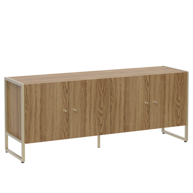 Rack para TVs até 50 Polegadas Voss 146 cm Freijó com Champanhe