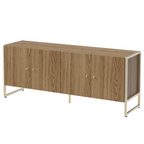 Rack para TVs até 50 Polegadas Voss 146 cm Freijó com Champanhe