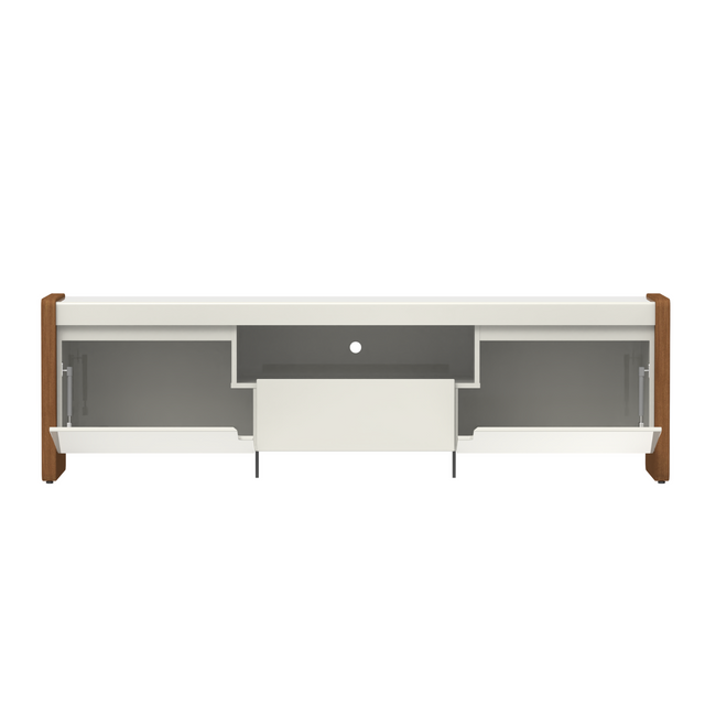 Rack para TVs até 75 Polegadas Bristol 189 cm Off White com Natural