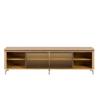 Rack para TVs até 75 Polegadas 100% MDF 1 Porta com Vidro Reflecta Lincoln Float 169cm