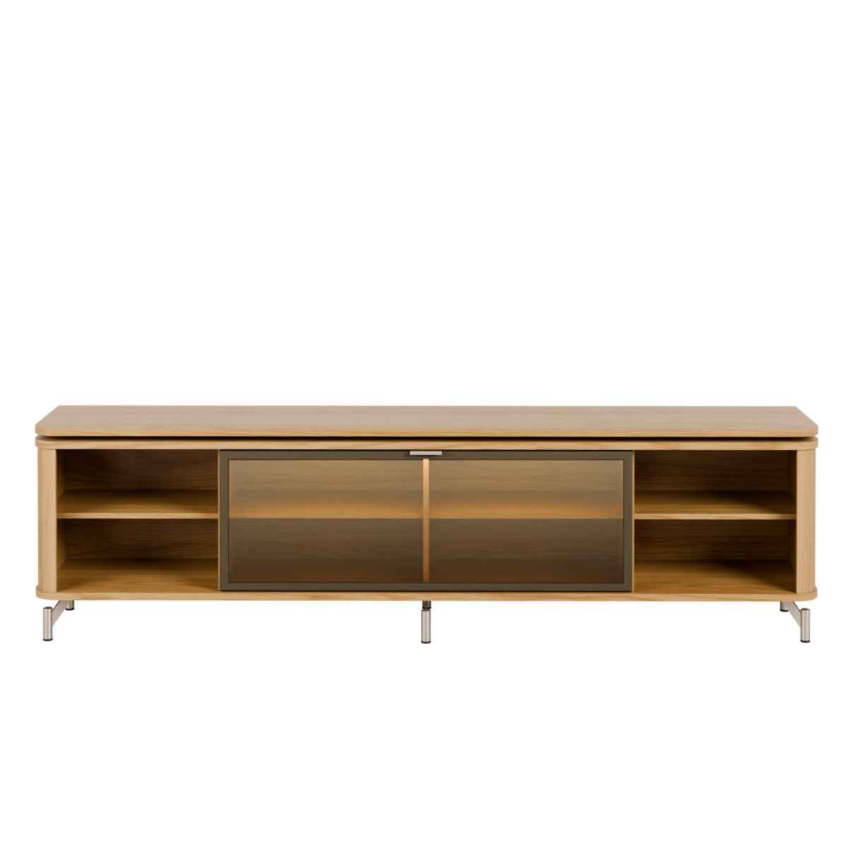 Rack para TVs até 75 Polegadas 100% MDF 1 Porta com Vidro Reflecta Lincoln Float 169cm
