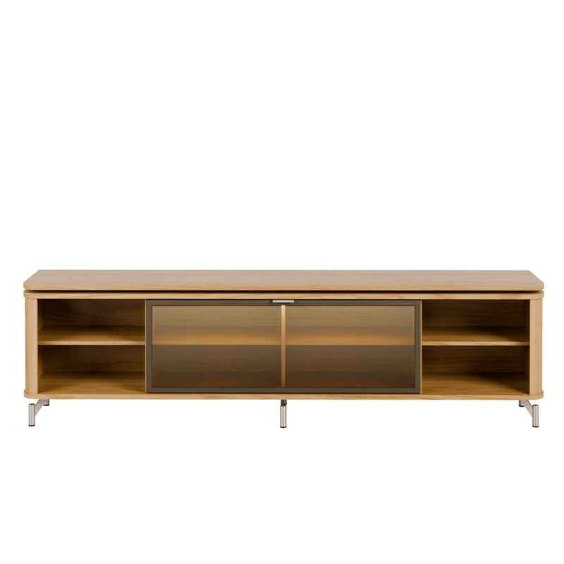 Rack para TVs até 85 Polegadas 100% MDF 1 Porta com Vidro Reflecta Lincoln Float 212cm