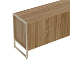 Rack para TVs até 50 Polegadas Voss 146 cm Freijó com Champanhe