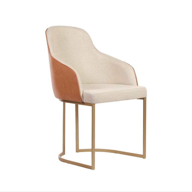 Cadeira de Aço Carbono Albany - Dourado