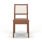 Cadeira de Madeira Saga Linho Bege