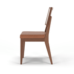 Cadeira de Madeira Saga Linho Bege