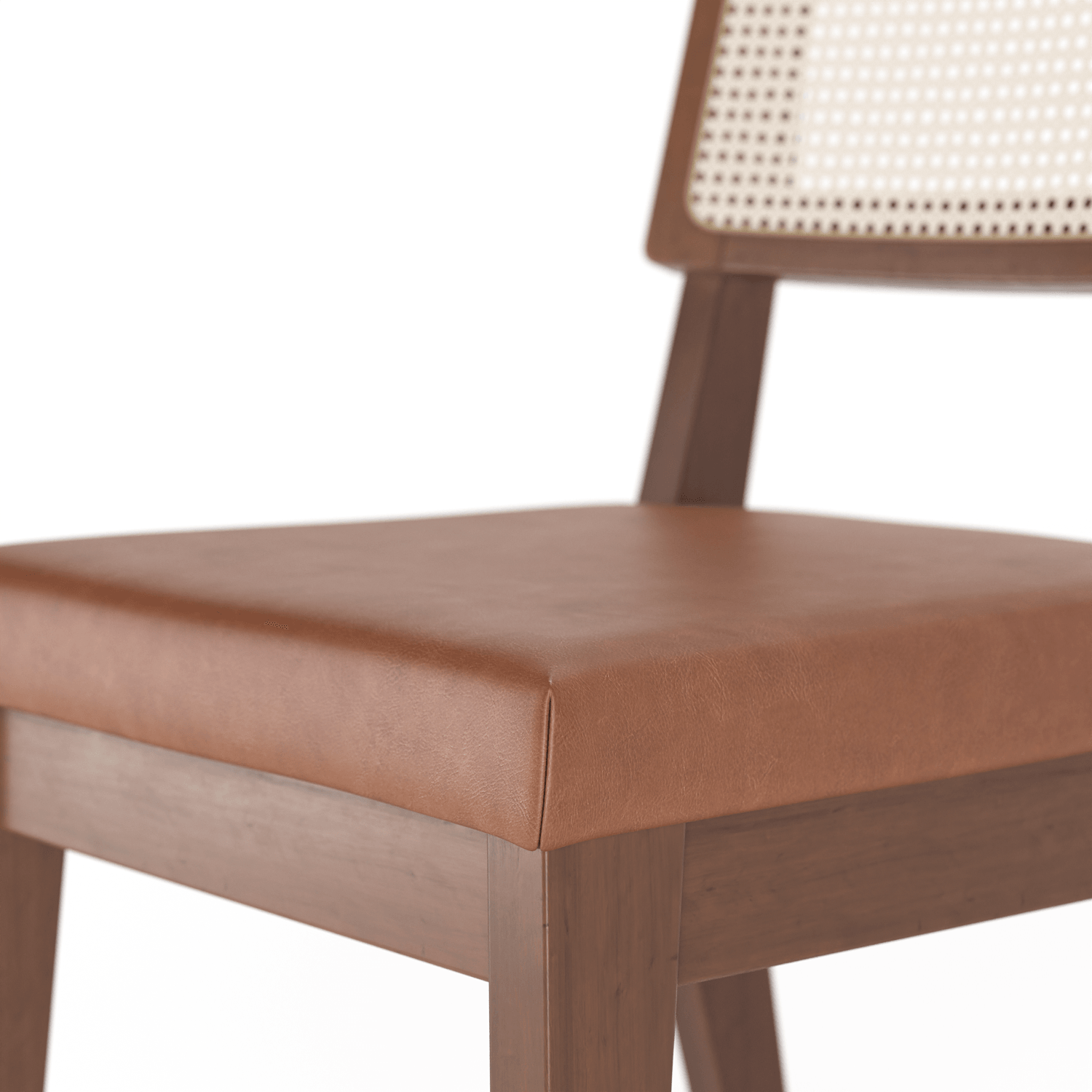 Cadeira de Madeira Saga Linho Bege