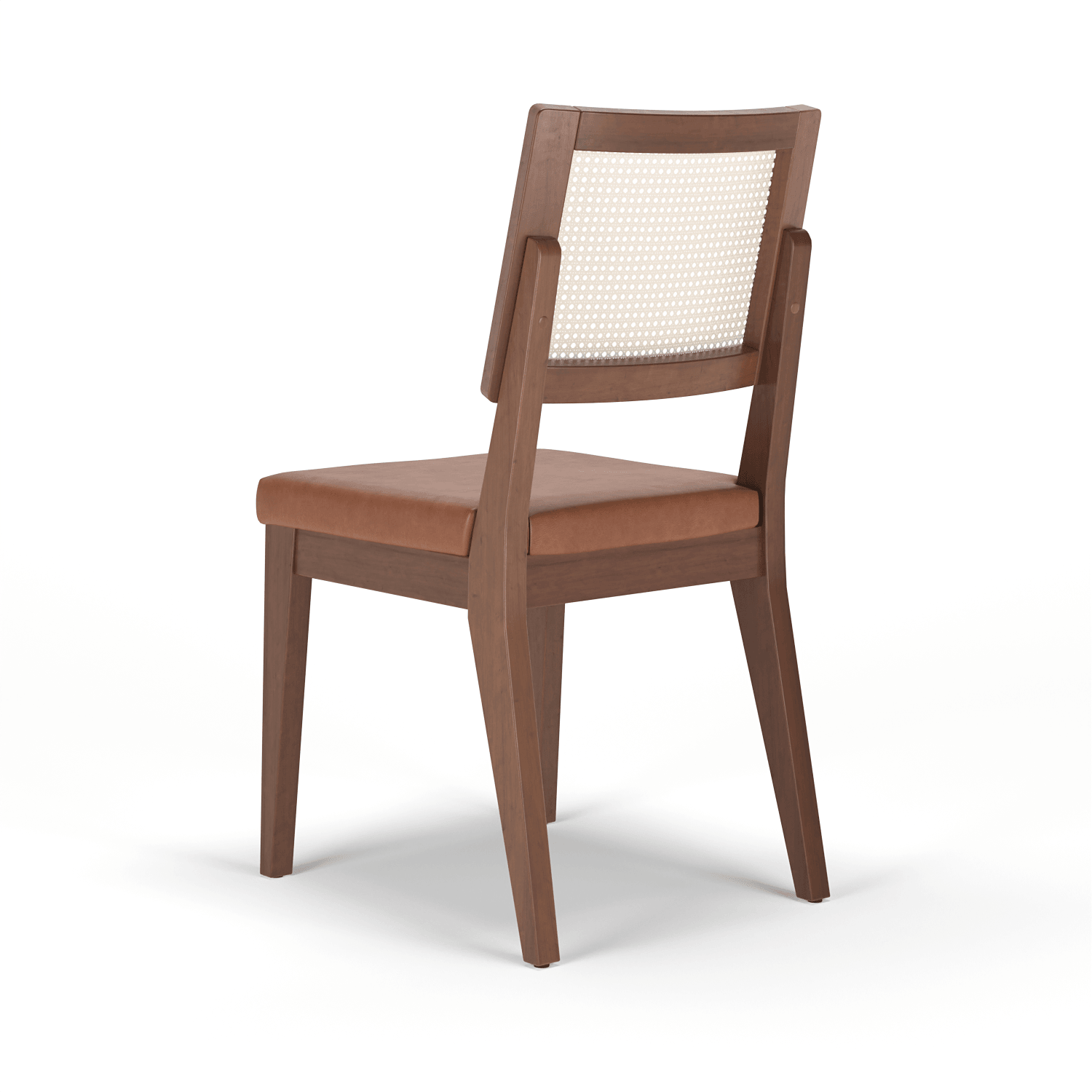 Cadeira de Madeira Saga Linho Bege