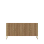 Balcão Voss 146 cm - Freijó c/ Champanhe