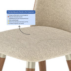 Conjunto de 4 Cadeiras de Madeira Maciça Dakota