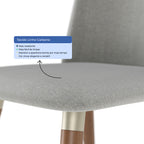 Conjunto de 4 Cadeiras de Madeira Maciça Dakota