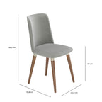 Conjunto de 4 Cadeiras de Madeira Maciça Dakota