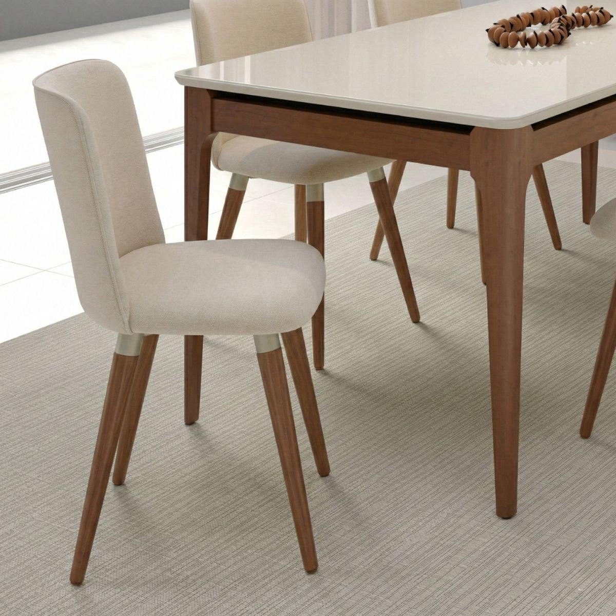 Conjunto de 4 Cadeiras de Madeira Maciça Dakota