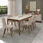 Conjunto de 4 Cadeiras de Madeira Maciça Dakota