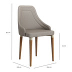 Conjunto de 4 Cadeiras de Madeira Maciça Evelyn