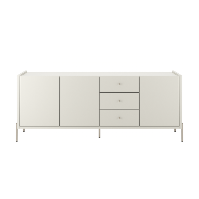 Buffet Jasper 185 cm - Off White Fosco c/ Champanhe