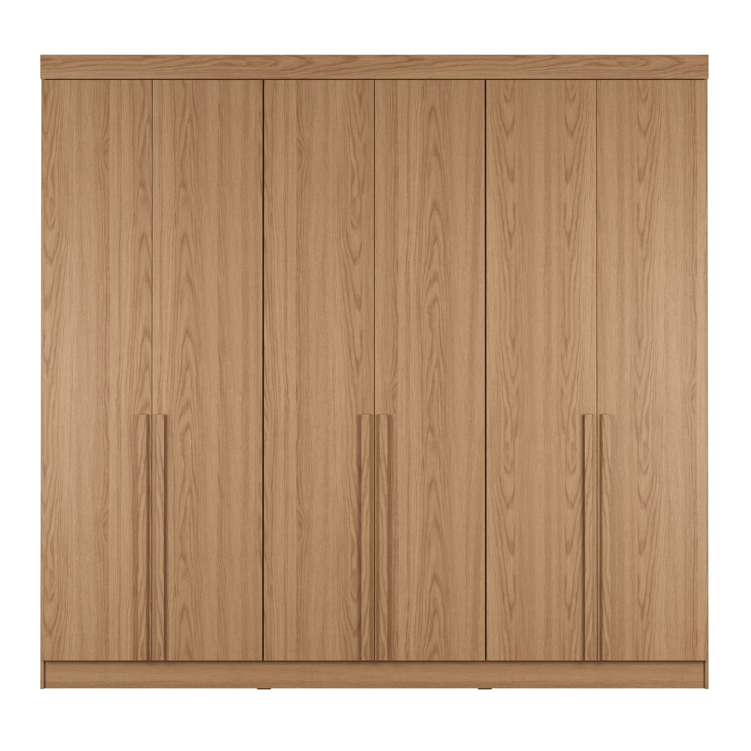 Guarda-Roupa Casal 6 Portas 4 Gavetas Lazzaro 231cm Carvalho