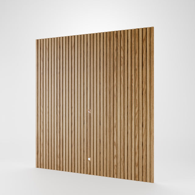Painel Ripado Devin para TVs 75 Polegadas com Rack Jasper 2.2 Off White com Champanhe
