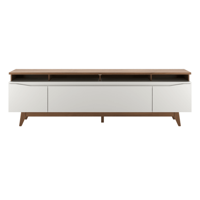 Rack Flynt ST para TVs até 75 Polegadas 3 Portas 220 cm Off White com Canella