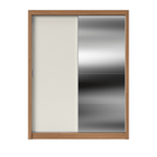 Guarda-Roupa 100% MDF Montclair 2 Portas de Correr - 186 cm