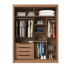 Guarda-Roupa 100% MDF Montclair 2 Portas de Correr - 186 cm