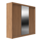 Guarda-Roupa 100% MDF Montclair 3 portas de correr com gavetas Ele/Ela - 275 cm