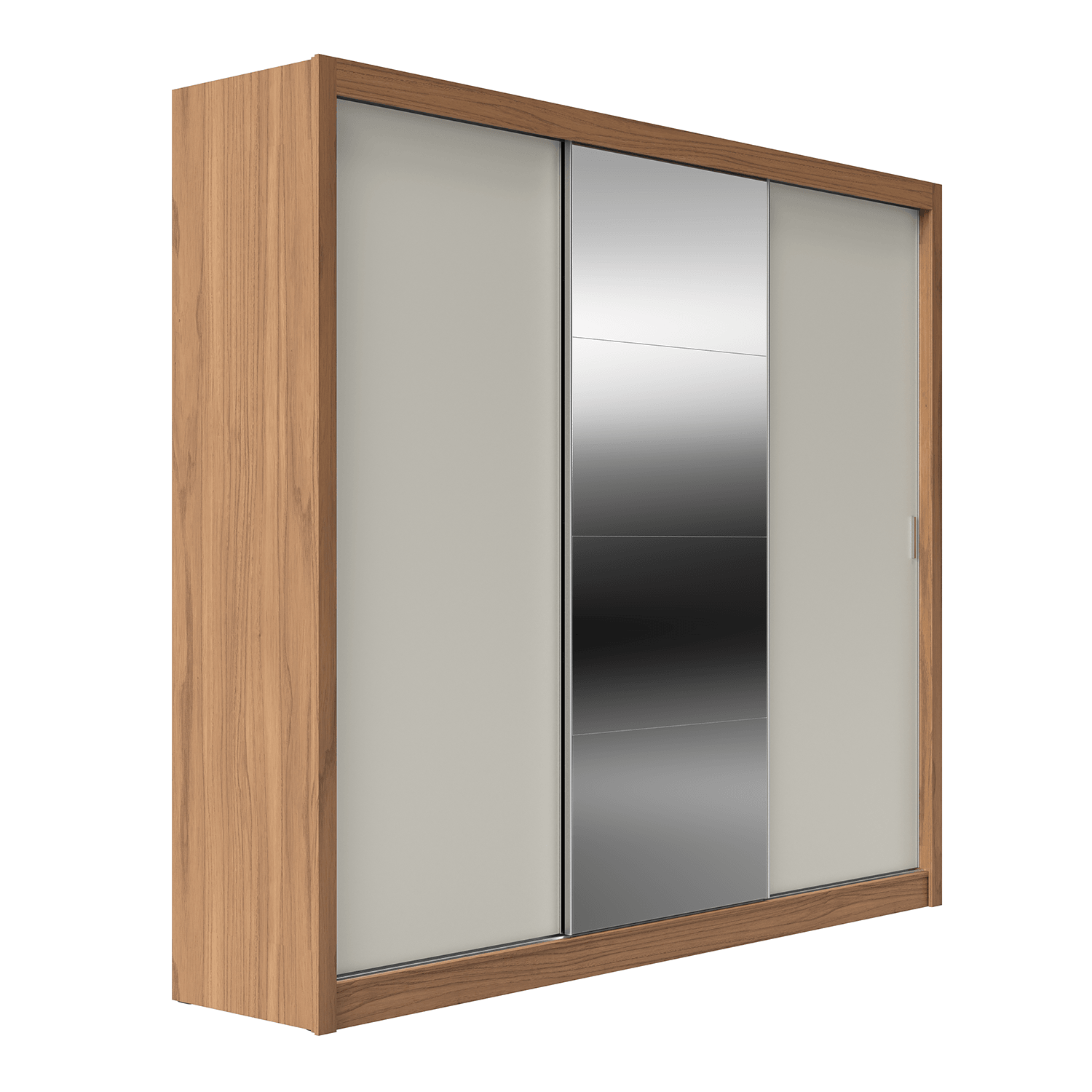 Guarda-Roupa 100% MDF Montclair 3 portas de correr com gavetas Ele/Ela - 275 cm