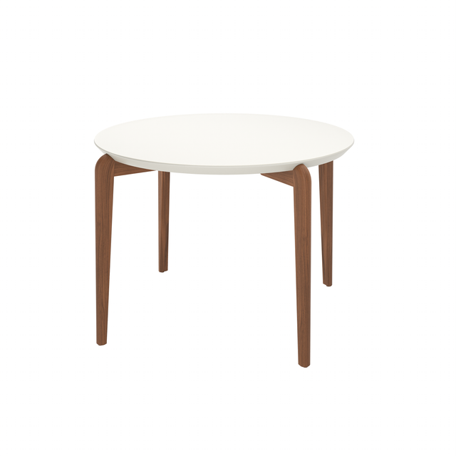 Mesa de Jantar Donatella para 4 lugares com vidro - Redonda 115cm