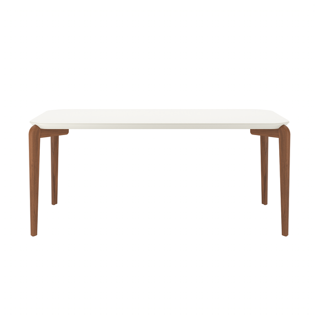 Mesa de Jantar Donatella para 6 lugares com vidro - Retangular 180cm