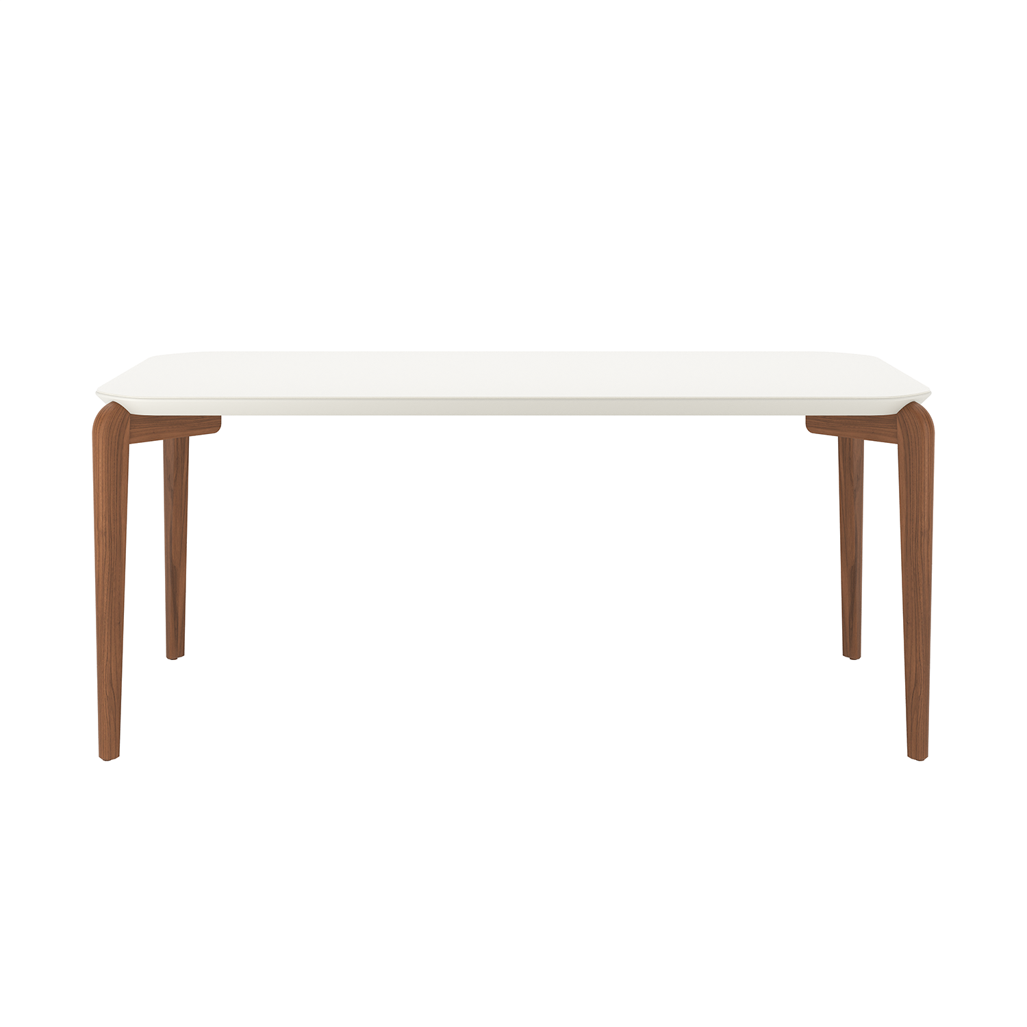 Mesa de Jantar Donatella para 6 lugares com vidro - Retangular 180cm