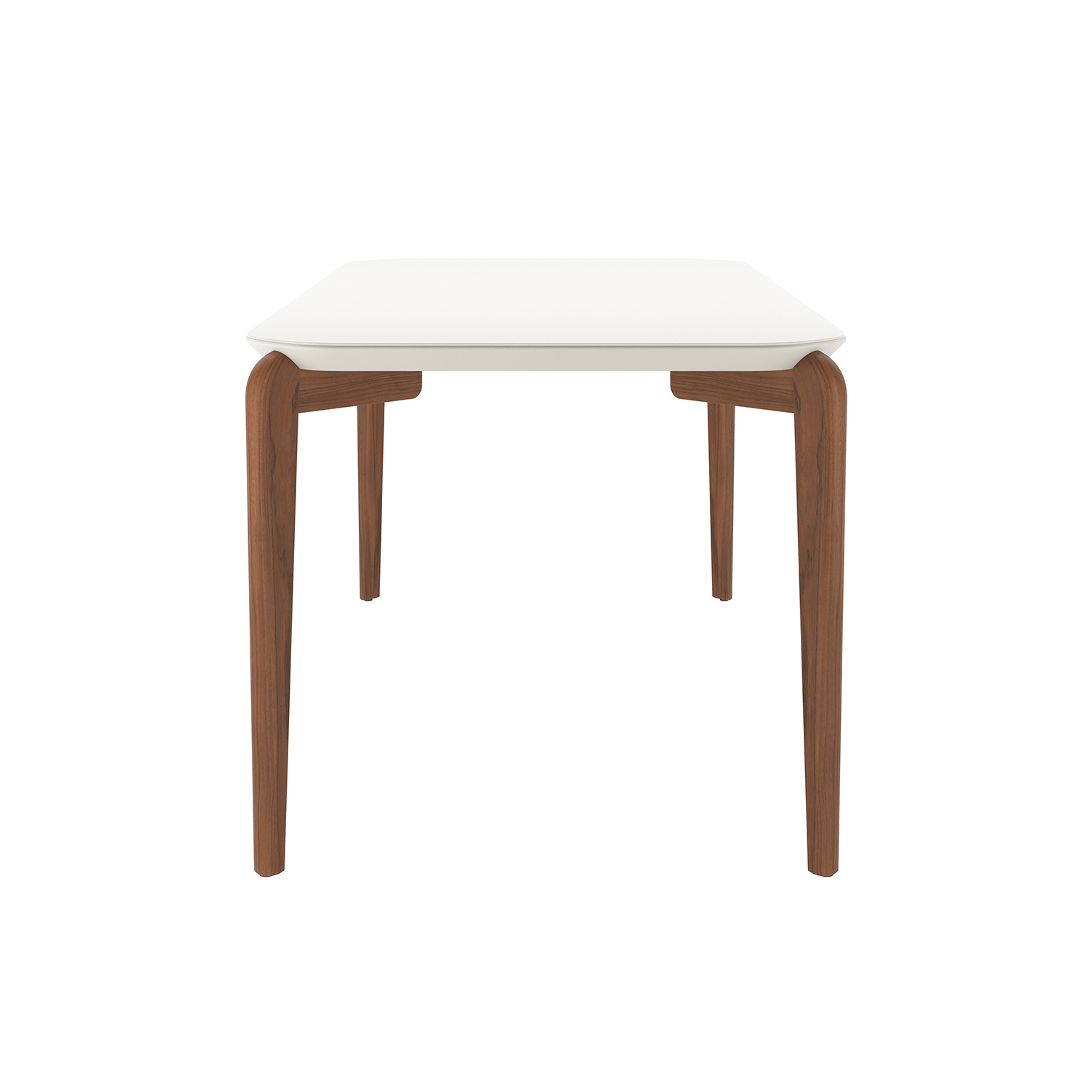 Mesa de Jantar Donatella para 6 lugares com vidro - Retangular 180cm