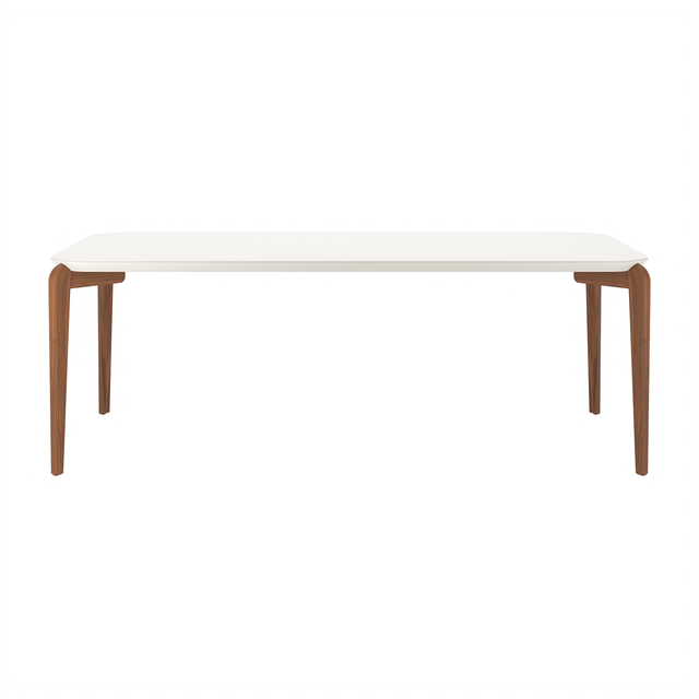 Mesa de Jantar Donatella para 8 lugares com vidro - Retangular 220cm
