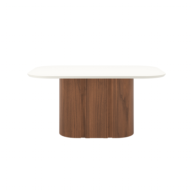 Mesa de Jantar Kalina 160 cm Retangular com Vidro