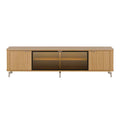 Rack para TVs até 85 Polegadas 100% MDF 3 Portas Vidro Reflecta Neon Float 212cm