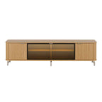 Rack para TVs até 85 Polegadas 100% MDF 3 Portas Vidro Reflecta Neon Float 212cm